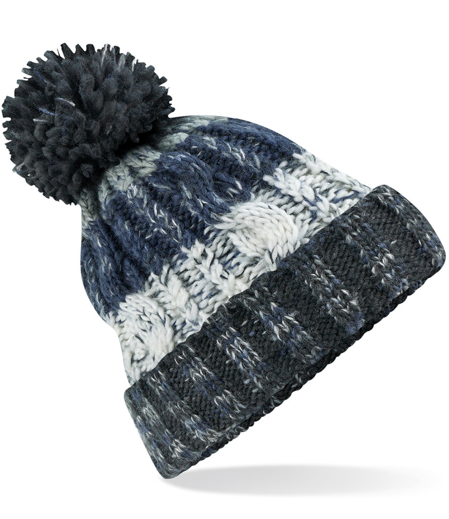 Corkscrew Pom Pom Beanie
