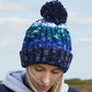Corkscrew Pom Pom Beanie