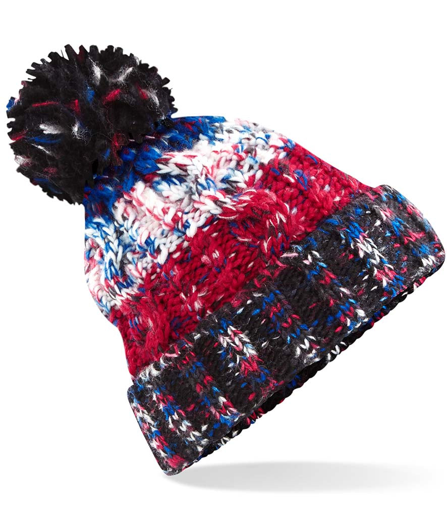 Corkscrew Pom Pom Beanie