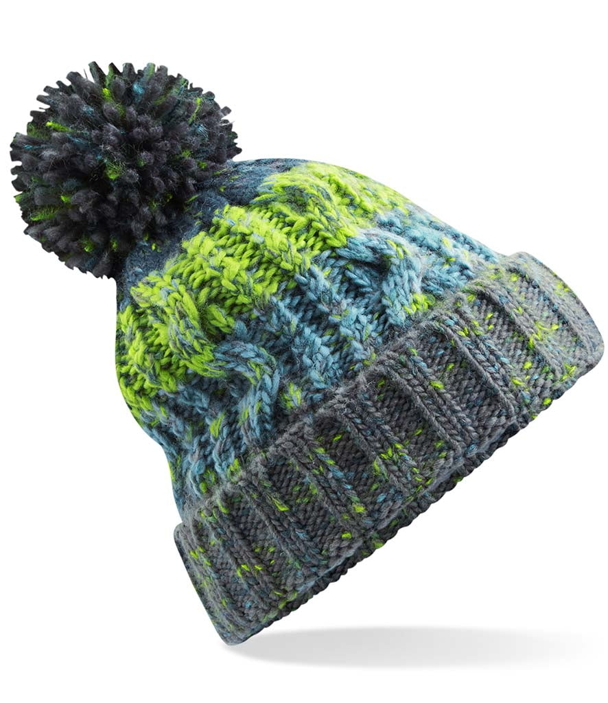 Corkscrew Pom Pom Beanie