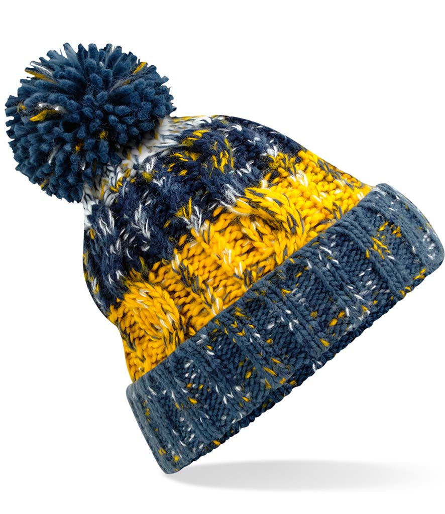 Corkscrew Pom Pom Beanie