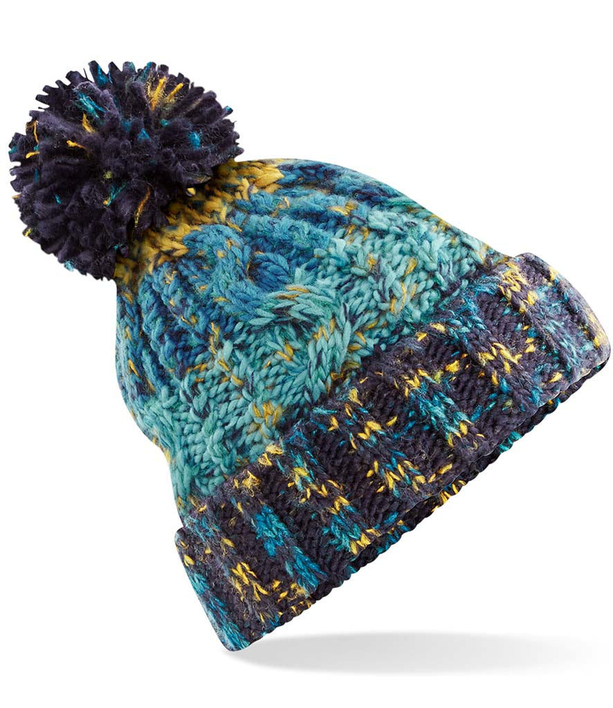 Corkscrew Pom Pom Beanie