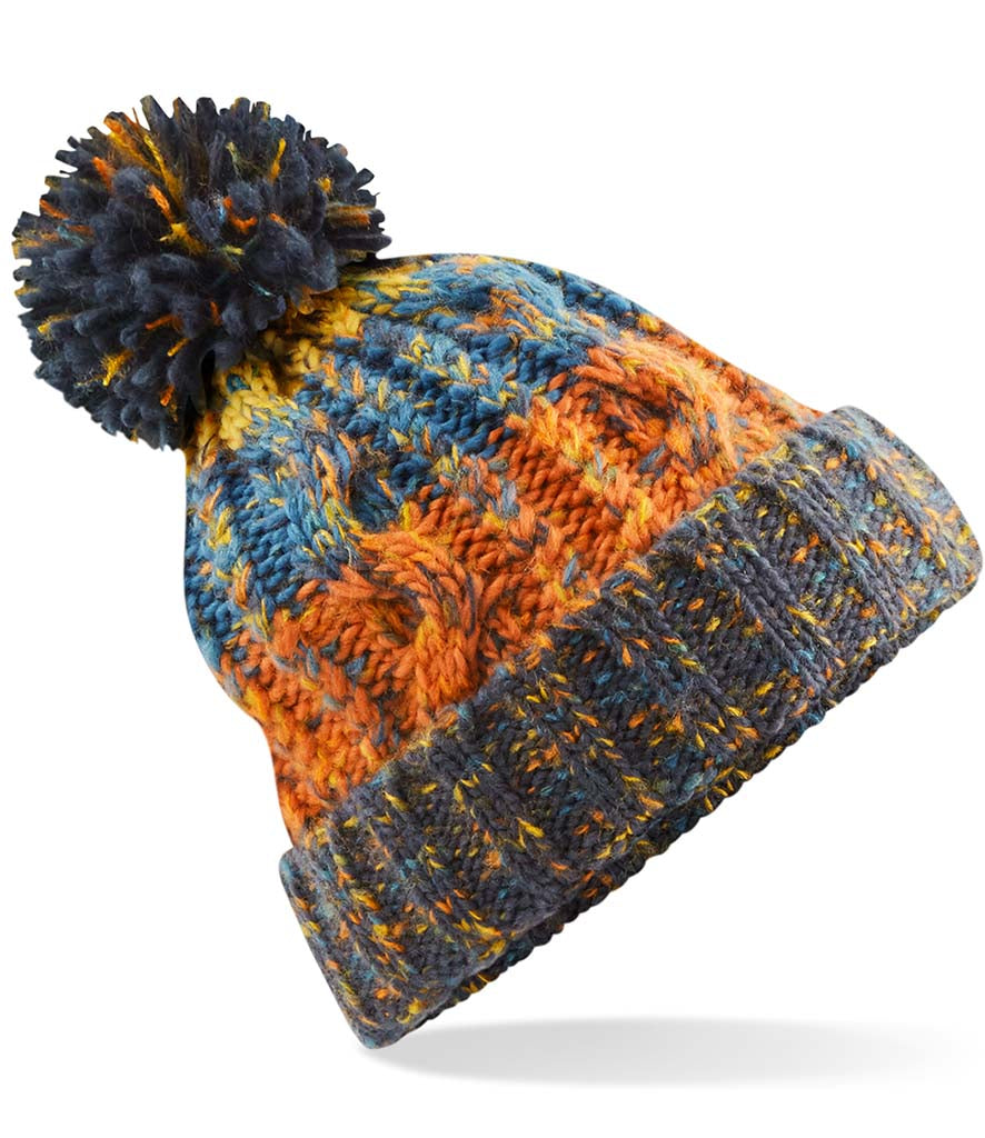 Corkscrew Pom Pom Beanie