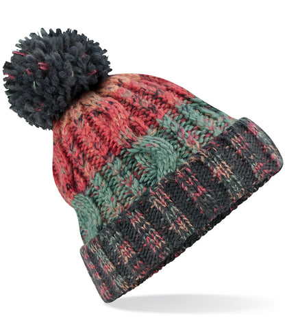 Corkscrew Pom Pom Beanie