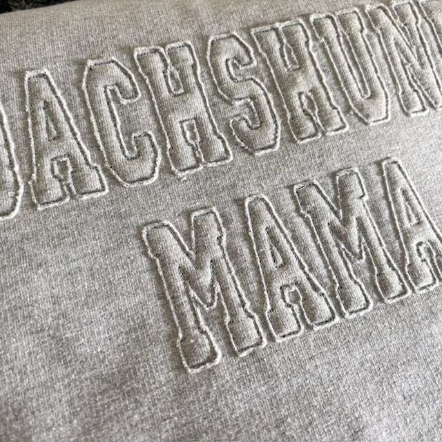 Personalised Dog Lover embroidered Applique Sweatshirt or Hoodie