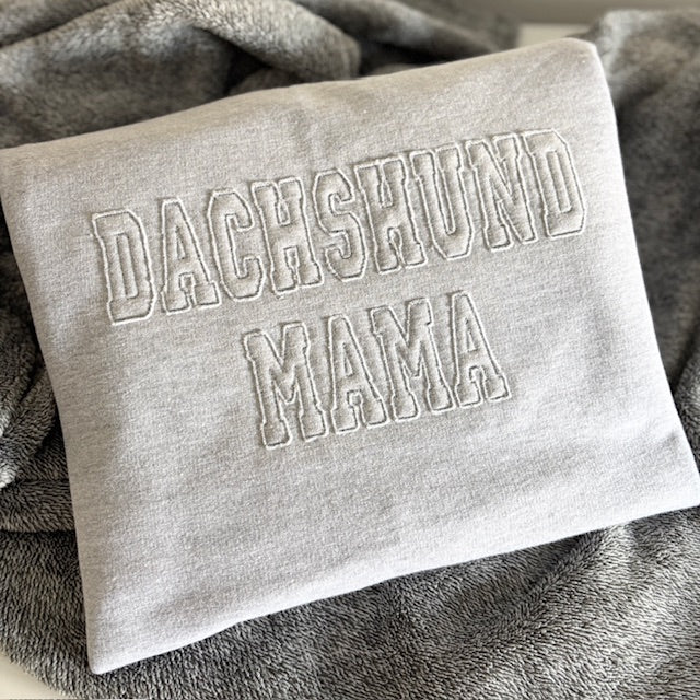 Personalised Dog Lover embroidered Applique Sweatshirt or Hoodie