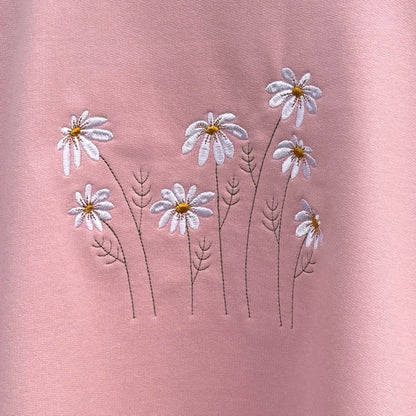 Daisy Embroidered Sweatshirt