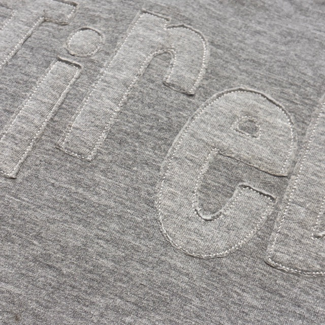 TIRED tonal applique raw-edge embroidered Sweatshirt