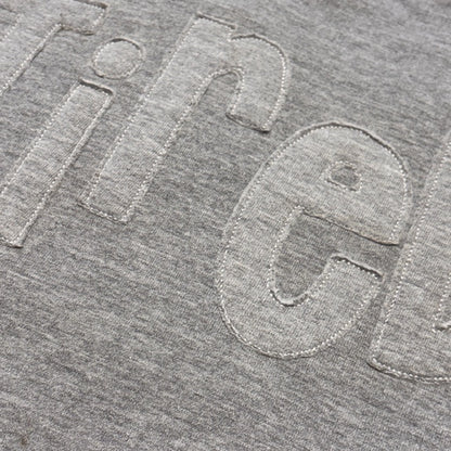 TIRED tonal applique raw-edge embroidered Sweatshirt