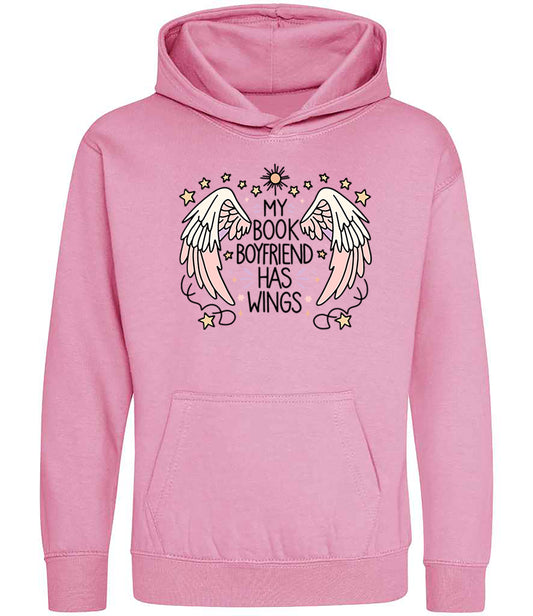 My Book Boyfriend Has Wings Printed Sweatshirt or Hoodie