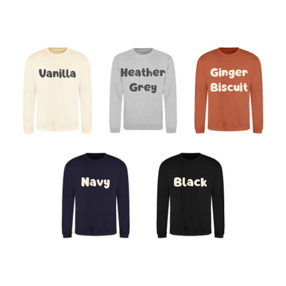 Personalised Dog Lover embroidered Applique Sweatshirt