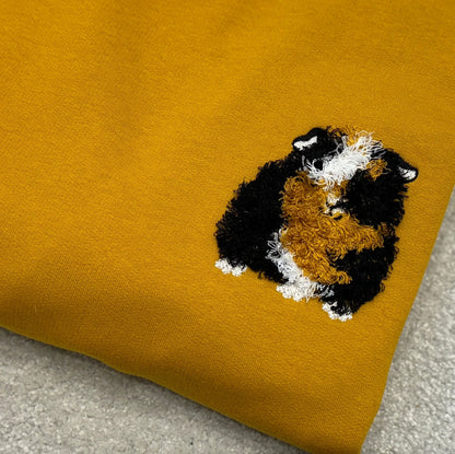 Guinea Pig Fluffy Embroidered Sweatshirt