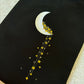 Moon & Stars Embroidered Black Sweatshirt or Hoodie
