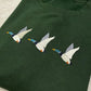 Flying Ducks Embroidered Sweatshirt or Hoodie