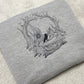 Hidden Gothic Skull Embroidered Sweatshirt or Hoodie