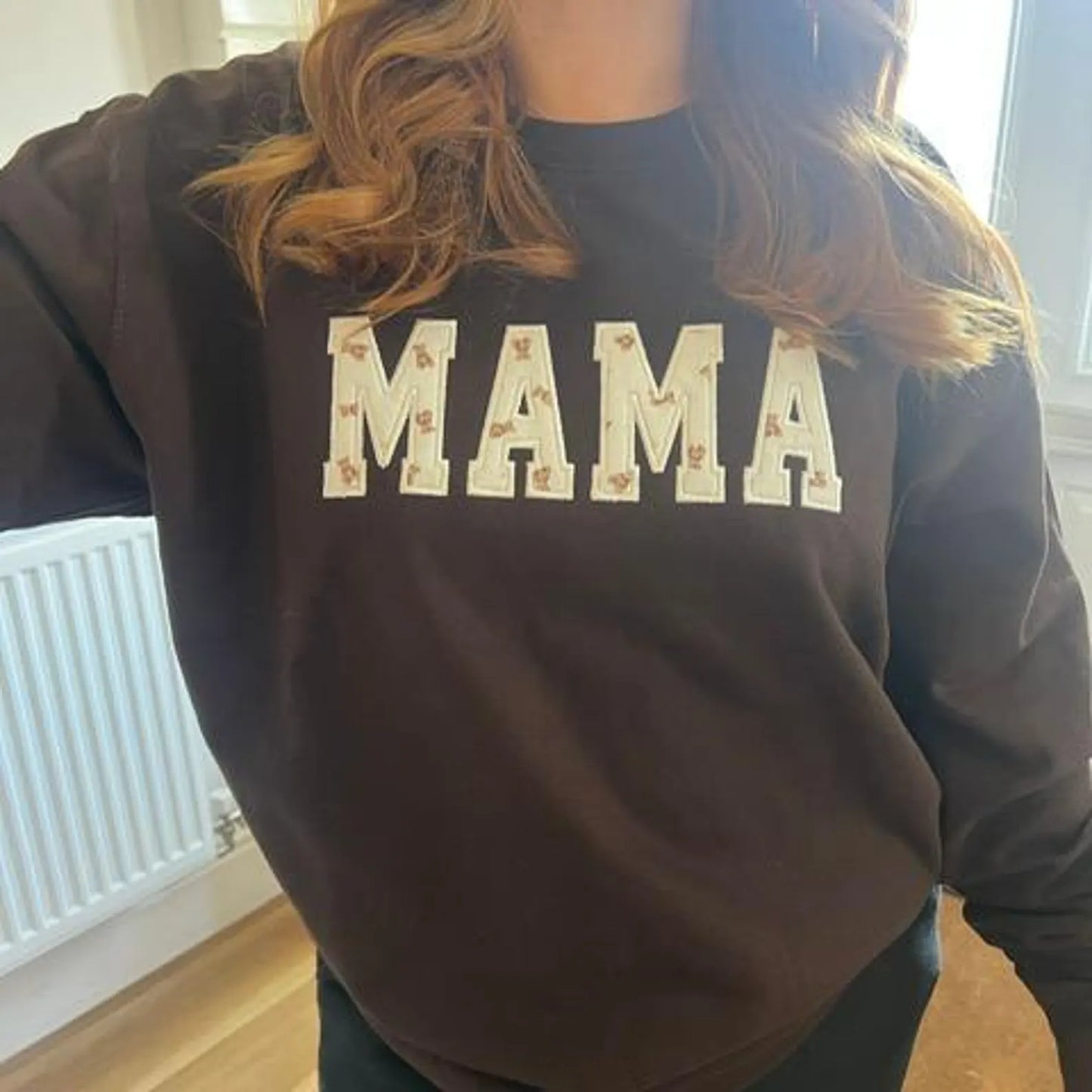 Custom Embroidered Applique Sweatshirt - Mama, Nannie, Grandad...