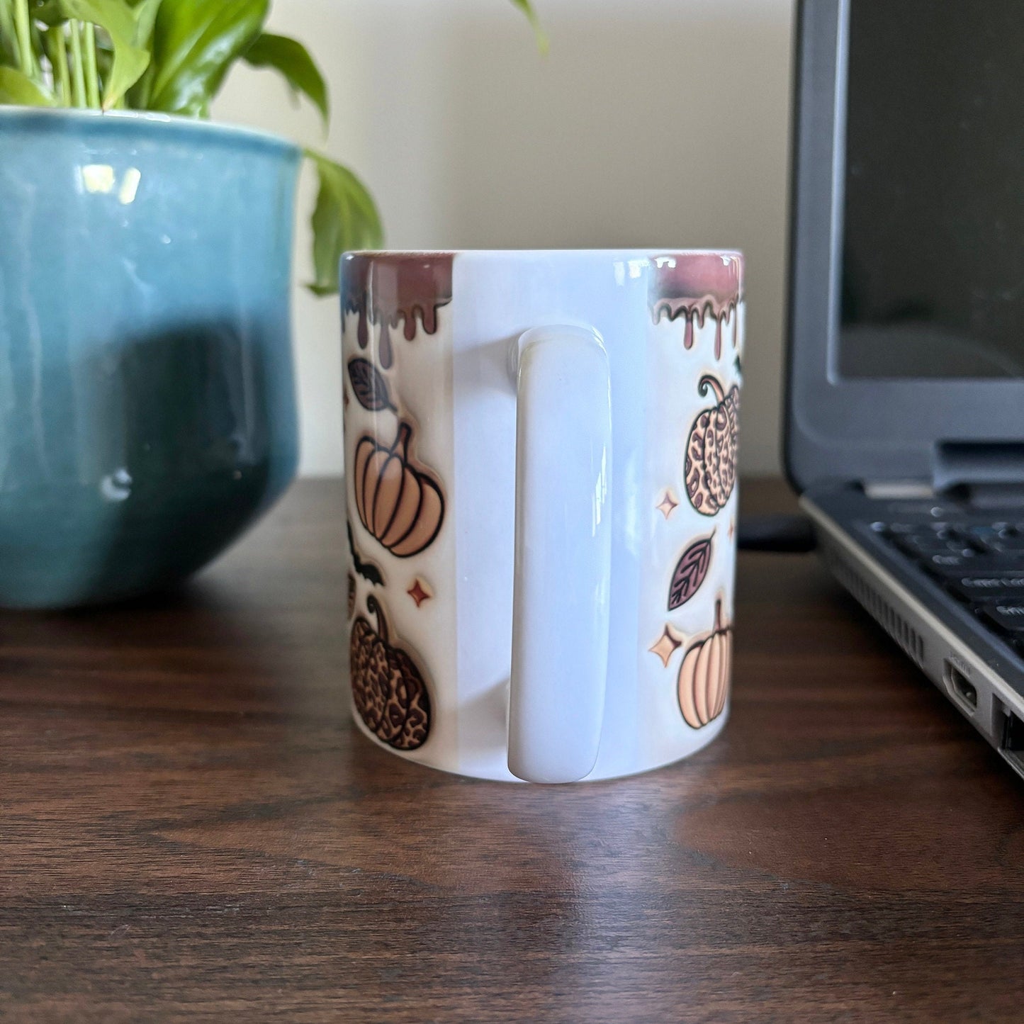 Brown Pumpkin Spice Mug (3D effect)