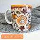 Spooky Vibes Orange Halloween Mug (3D effect)